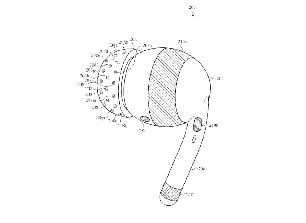 Apple'ın yeni AirPods patenti.