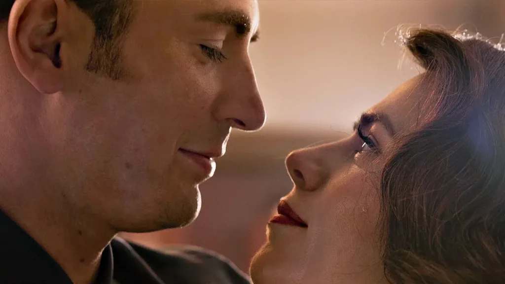 Steve Rogers ve Peggy Carter.