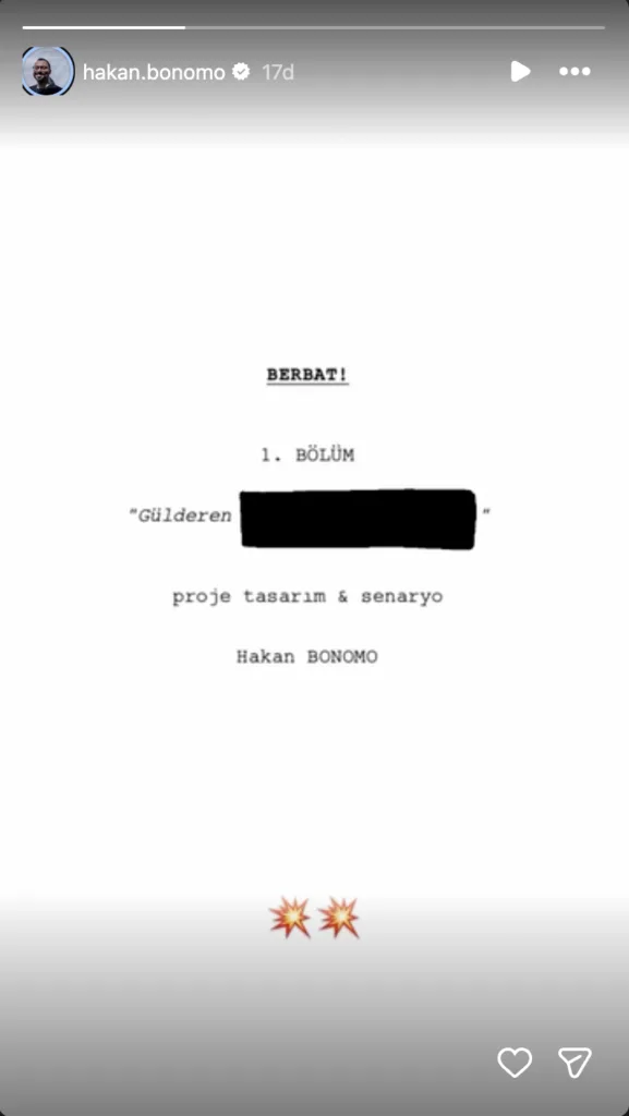 Hakan Bonomo'dan yeni dizi "Berbat!"