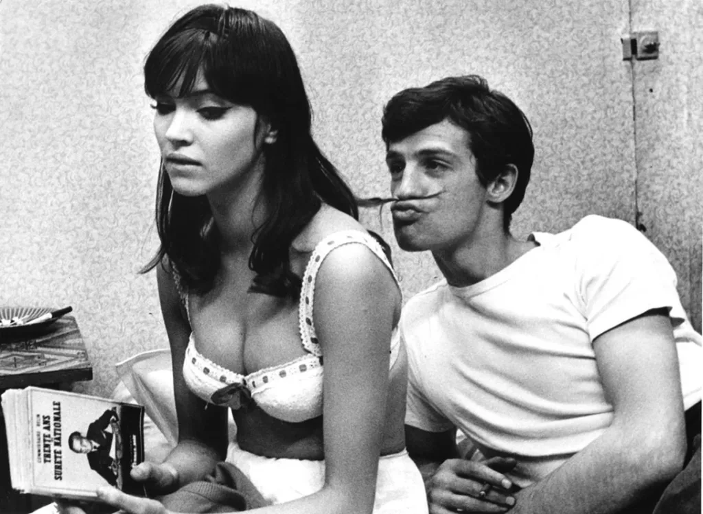 Anna Karina ve Jean-Paul Belmando.