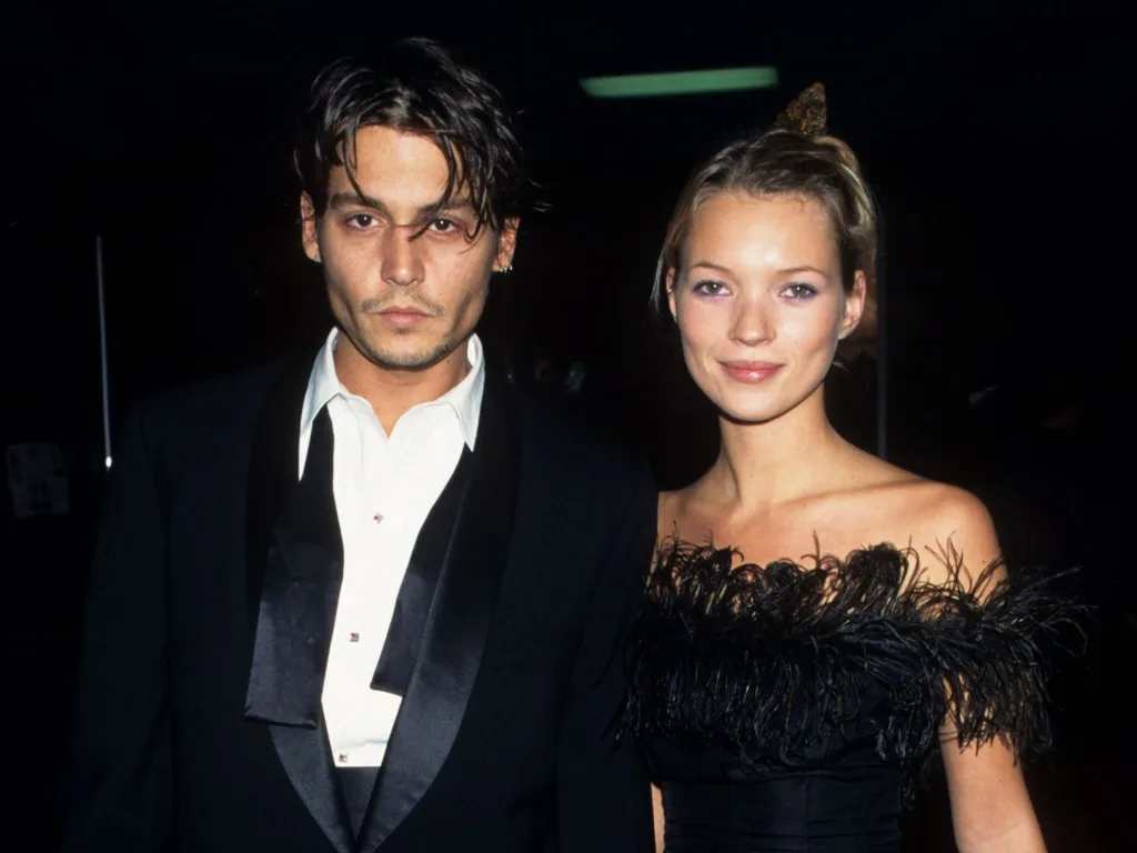 Kate Moss ve Johnny Depp.
